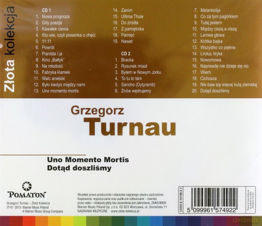 Grzegorz Turnau: Złota Kolekcja Vol. 1 & Vol. 2 [2CD]