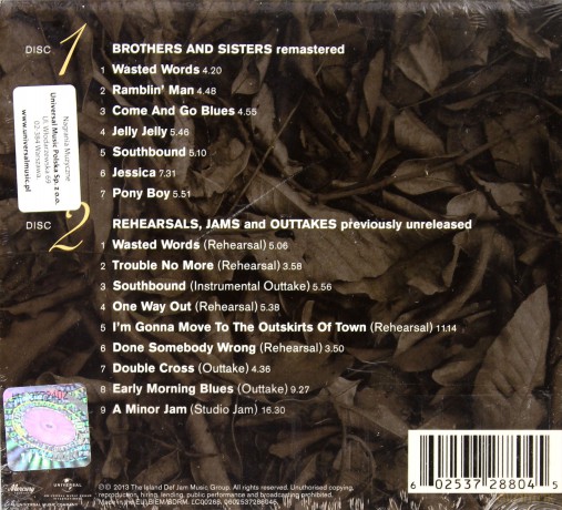 Allman Brothers Band: Brothes And Sisters (Deluxe) (digipack) [2CD]