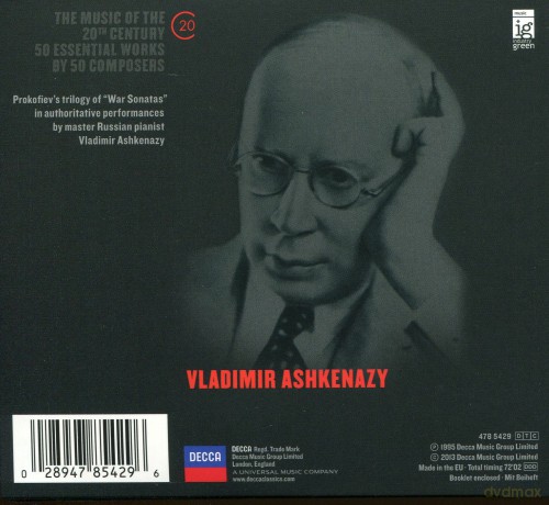 Vladimir Ashkenazy: Prokofiev:Piano Sonatas 6-8 (20C) [CD]