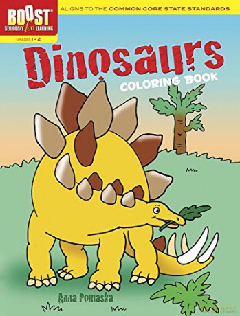Boost Dinosaurs Coloring Book - Anna Pomaska [KSIĄŻKA]