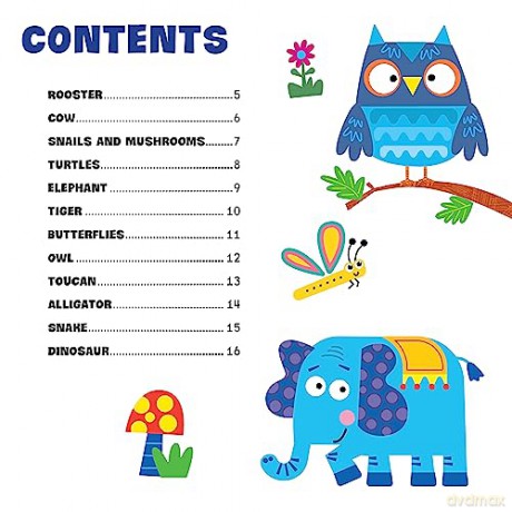 First Fun Sticker Painting Animals - Edward (Ill) Miller [KSIĄŻKA]