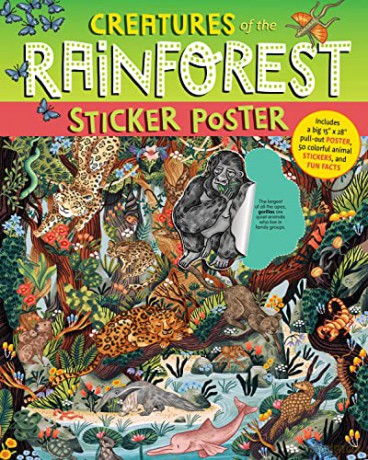 Creatures Of The Rainforest Sticker Post - Fiona Ocea Simmance [KSIĄŻKA]