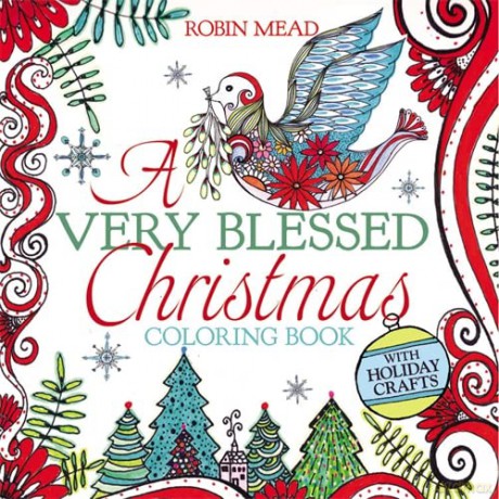 A Very Blessed Christmas Coloring Book - Robin Mead [KSIĄŻKA]