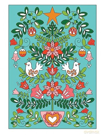Christmas Cheer Coloring Book - Jo Taylor [KSIĄŻKA]