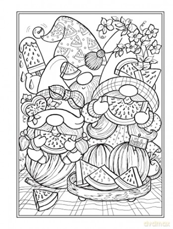 Gnome Sweet Gnome Coloring Book - Teresa Goodridge [KSIĄŻKA]