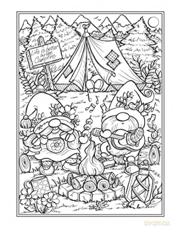 Gnome Sweet Gnome Coloring Book - Teresa Goodridge [KSIĄŻKA]