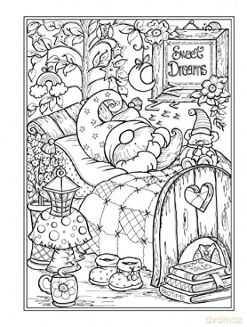 Gnome Sweet Gnome Coloring Book - Teresa Goodridge [KSIĄŻKA]