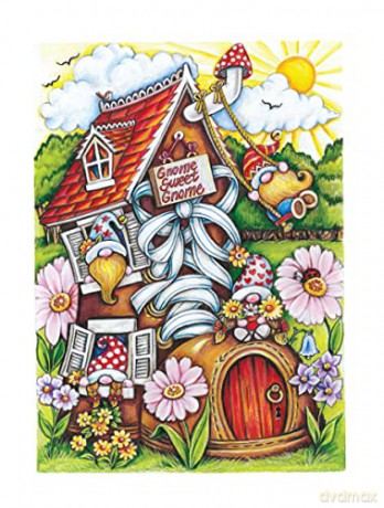 Gnome Sweet Gnome Coloring Book - Teresa Goodridge [KSIĄŻKA]