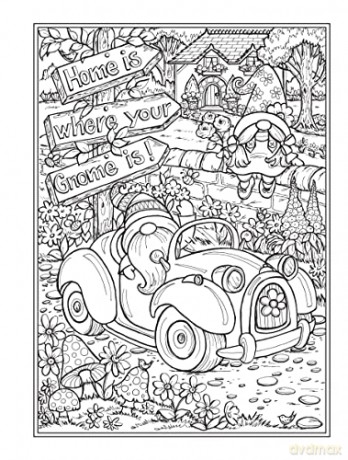 Gnome Sweet Gnome Coloring Book - Teresa Goodridge [KSIĄŻKA]