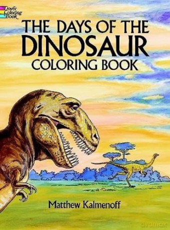 Days Of The Dinosaur Colouring Book - Matthew Kalmenoff [KSIĄŻKA]