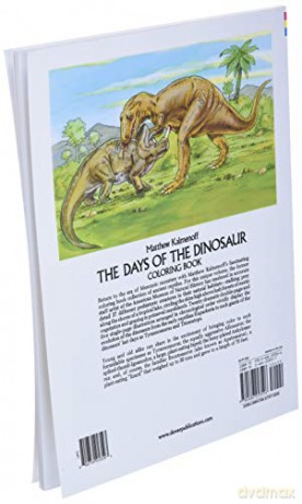 Days Of The Dinosaur Colouring Book - Matthew Kalmenoff [KSIĄŻKA]