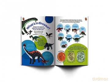 Dinosaur Sticker Book - Natural History Muse [KSIĄŻKA]