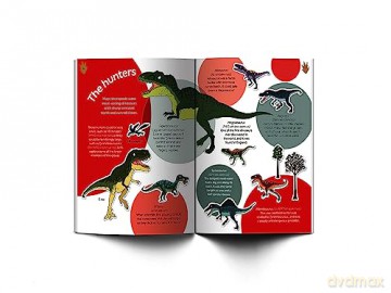 Dinosaur Sticker Book - Natural History Muse [KSIĄŻKA]