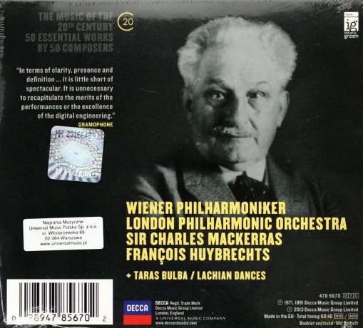 Charles Mackerras: Janacek:Sinfonietta (20C) (ecopack) [CD]