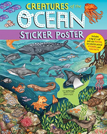 Creatures Of The Ocean Sticker Poster [KSIĄŻKA]