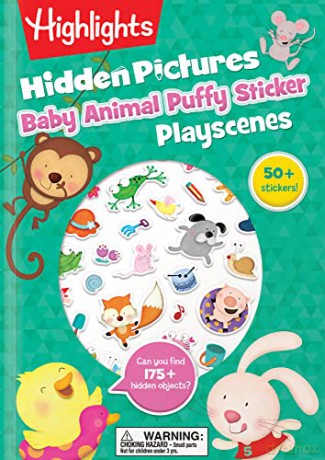 Baby Animal Hp Puffy Sticker - Highlights [KSIĄŻKA]