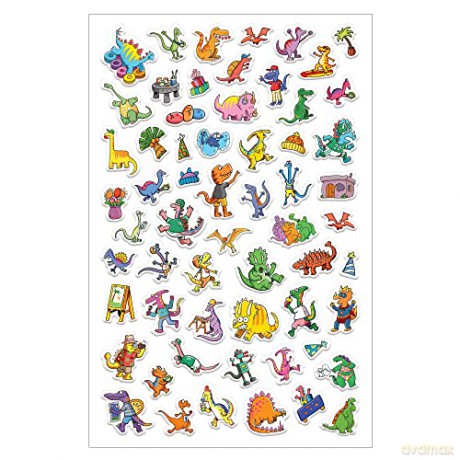 Dinosaur Puffy Sticker Playscenes - Highlights [KSIĄŻKA]