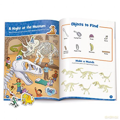 Dinosaur Puffy Sticker Playscenes - Highlights [KSIĄŻKA]