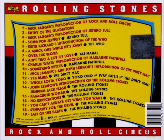 Rolling Stones: Rock'n'roll Circus [CD]