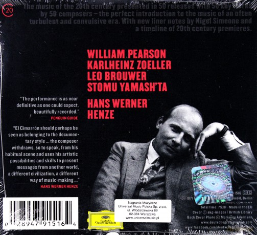 Henze:El Cimarron (20C) [CD]