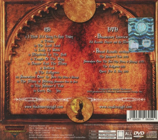 Blackmore's Night: Dancer And The Moon Limited Edition (digipack) [CD]+[DVD]
