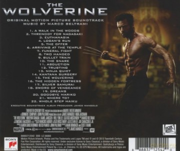 The Wolverine soundtrack (Marco Beltrami) [CD]