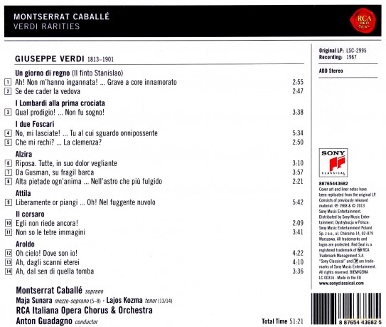 Montserrat Caballe: Verdi Rarities [CD]