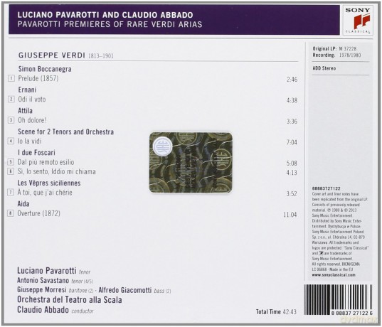 Luciano Pavarotti: Pavarotti Sings Rare Verdi Arias [CD]