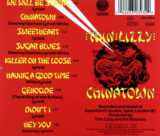 Thin Lizzy: Chinatown [CD]