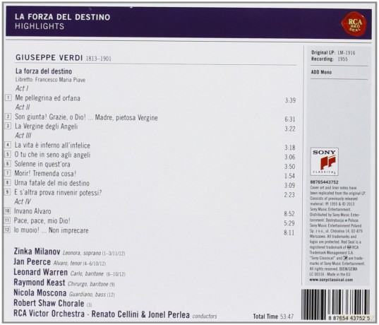 La Forza Del Destino - Highlights [CD]