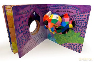 Goodnight Elmer Puppet Book - David Mckee [KSIĄŻKA]