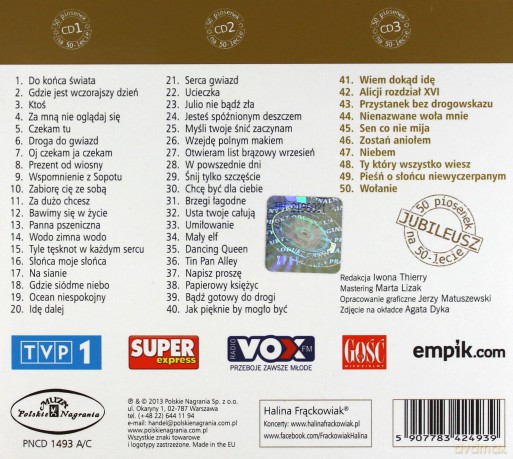 Halina Frąckowiak: 40 plus 10 (digipack) [3CD]