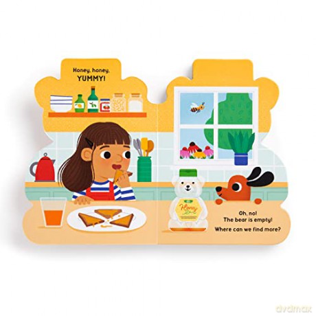 Honey Bear Hive Shaped Board Book - Jilanne Hoffmann [KSIĄŻKA]