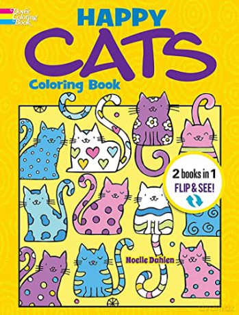 Happy Cats Coloring Bookhappy Cats Color - Noelle Dahlen [KSIĄŻKA]