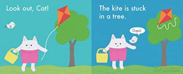 Cat Flies A Kite - Rebecca Purcell [KSIĄŻKA]