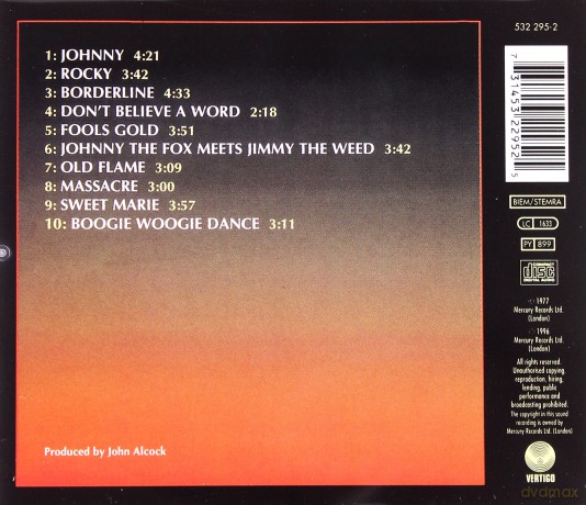 Thin Lizzy: Johnny The Fox [CD]