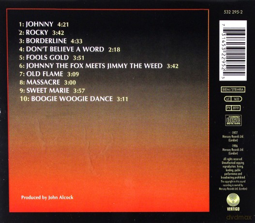 Thin Lizzy: Johnny The Fox [CD]