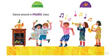 Day At School With/Very Hungry Caterpill - Eric Carle [KSIĄŻKA]