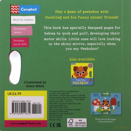 Duckling Duckling Peekaboo - Campbell Books [KSIĄŻKA]