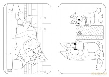 Bluey Merry Christmas A Colouring Book [KSIĄŻKA]
