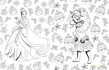 Disney The Christmas Collection Colourin - Disney [KSIĄŻKA]