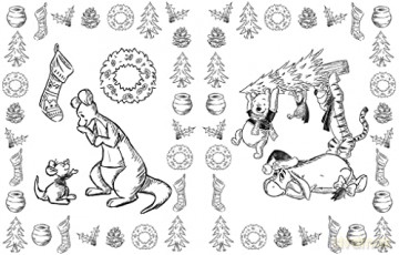 Disney The Christmas Collection Colourin - Disney [KSIĄŻKA]