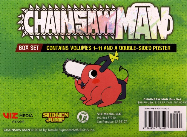 Chainsaw Man Box Set Vols 1-11 - Tatsuki Fujimoto [KSIĄŻKA]