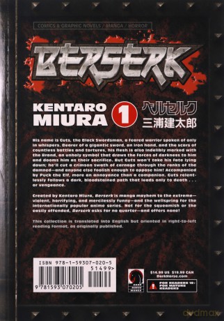 Berserk Volume 1 - Kentaro Miura [KSIĄŻKA]
