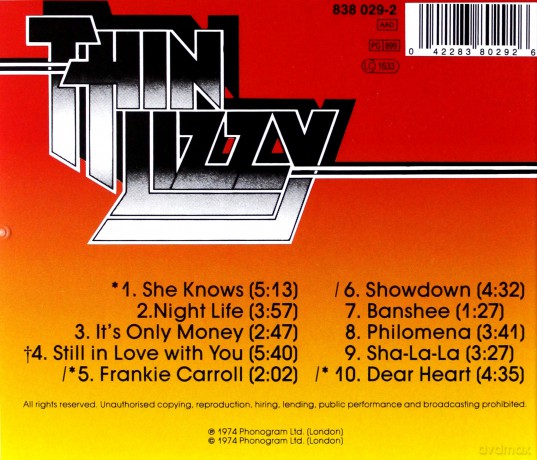 Thin Lizzy: Night Life [CD]