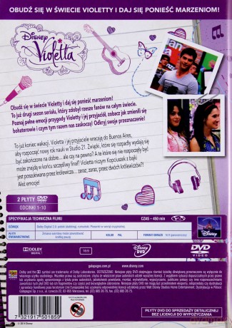 Violetta sezon 2 cz. 1 (Disney) [2DVD]