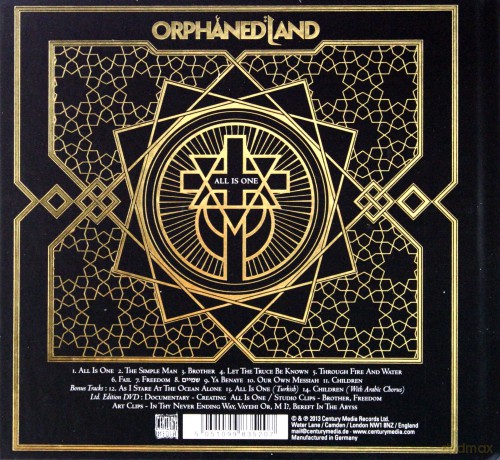 Orphaned Land: All Is One Ltd. (digibook) [CD]+[DVD]