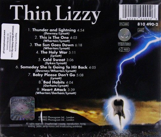 Thin Lizzy: Thunder And Lightning [CD]