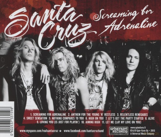 Santa Cruz: Screaming For Adrenaline [CD]