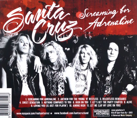 Santa Cruz: Screaming For Adrenaline [CD]